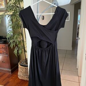 PACT cotton Helena Cross back Mini Dress